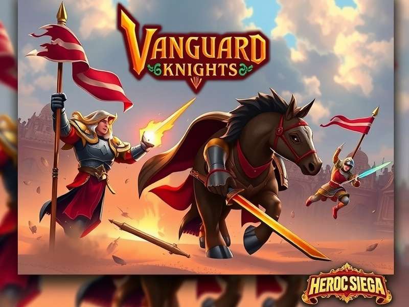 Vanguard Knights Heroic Siege gameplay screenshot showing knight battle